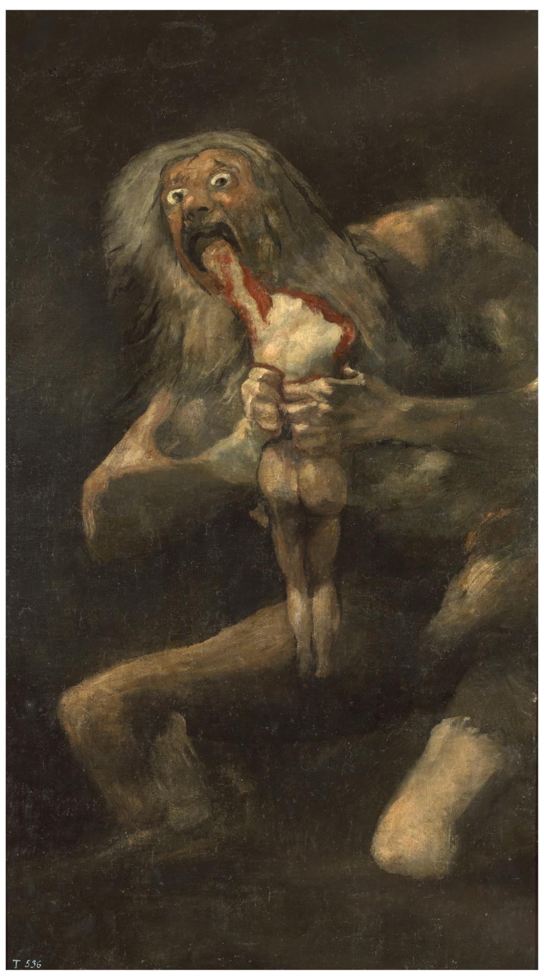 Saturno devorando a su hijo, de Goya